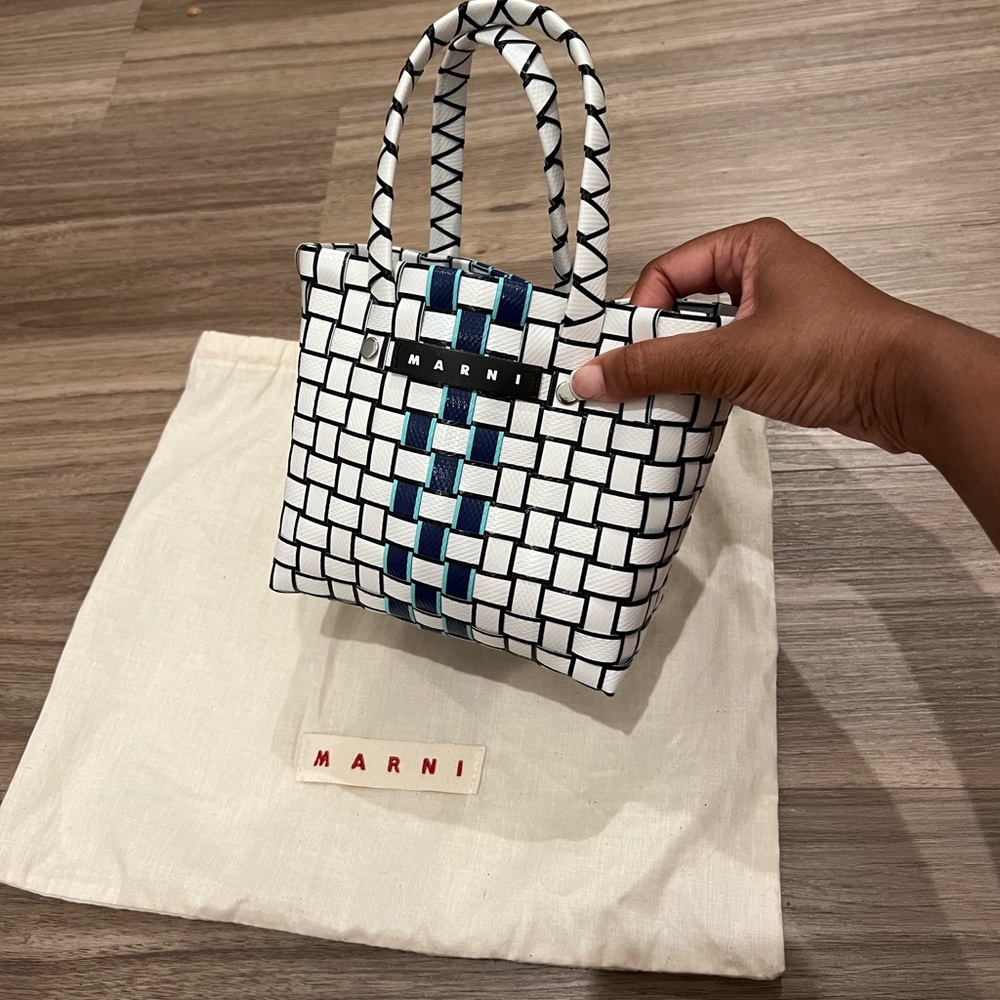 Marni black & white bag with dust bag great condition